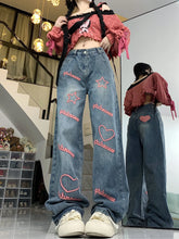 Bink Heart Blue Jeans